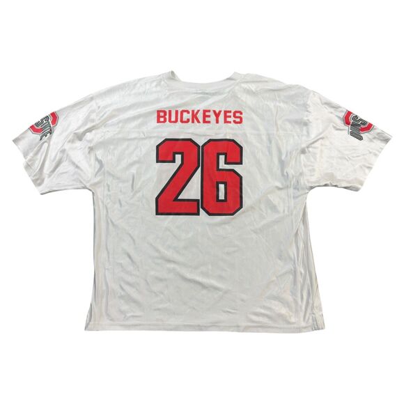 Starter Ohio State Buckeyes Chase Brecht #26 Jersey Men's 2XL White Short Sleeve - Picture 1 of 6